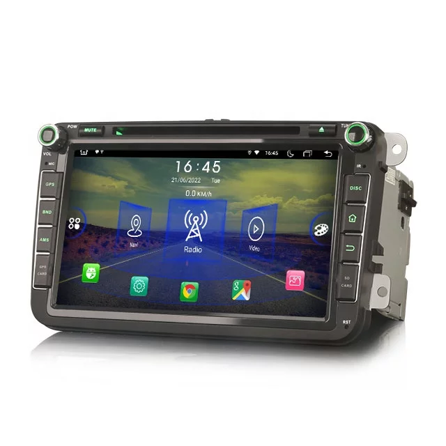 8"android 11,bilstereo  VW Sharan Tiguan Seat Altea Skoda Super(2004---2015) Dvd spelare,gps, wifi, 32GB, blåtand, carplay, android auto, RDS, DSP