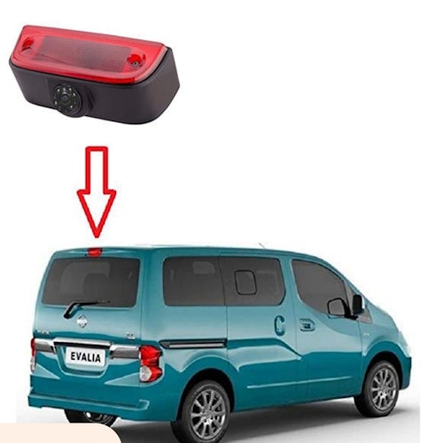 Vattentät HD bakkamera med rött bromsljus Nissan nv200 ( 2010---2017)