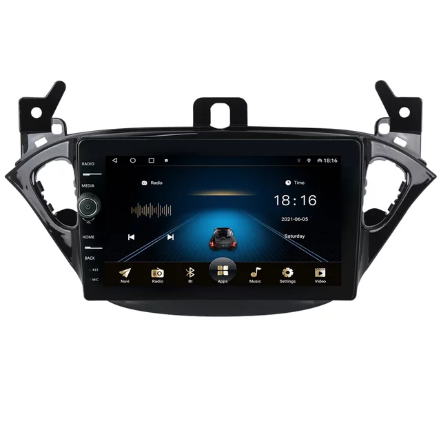 9"android 10, bilstereo OPEL CORSA( 2014---2019) gps wifi carplay android auto blåtand rds Dsp 32gb, 4G
