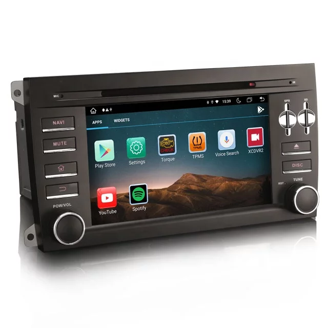 7"android 11. bilstereo Porsche Cayenne (2003---2010) gps wifi carplay android auto blåtand rds Dsp 64gb,4G-modul