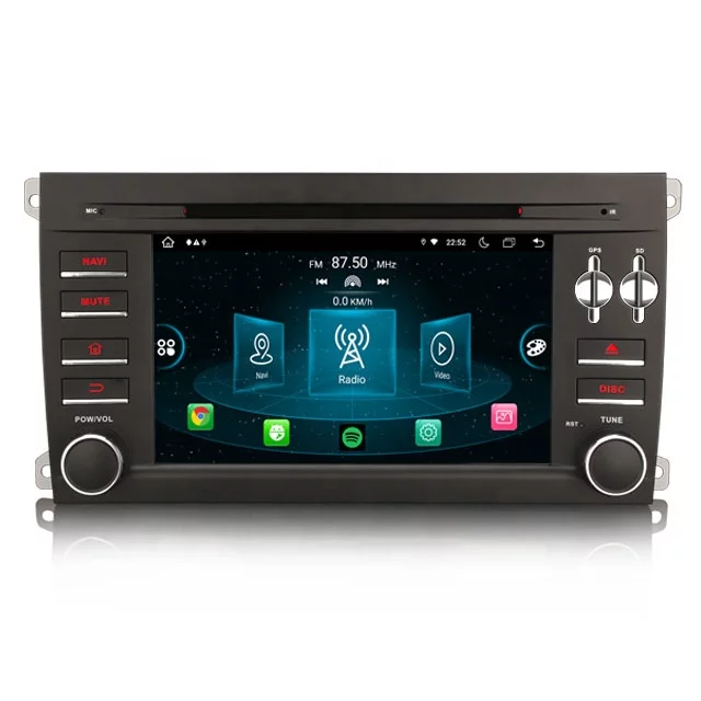 7"android 11. bilstereo Porsche Cayenne (2003---2010) gps wifi carplay android auto blåtand rds Dsp 64gb,4G-modul