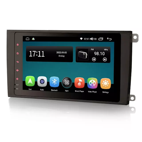 8"android 11 , bilstereo Porsche Cayenne (2003-2010) gps wifi carplay android auto blåtand rds Dsp 32gb DAB, 4G LTE
