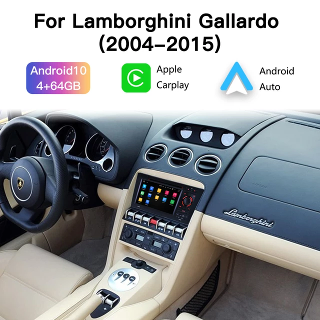 7"android 12, bilstereo  Lamborghini gallardo (2004---2015) gps ,64gb,wifi,android auto, blåtand,carplay, dvd-spelare