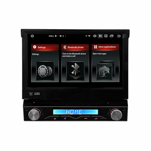 7"android 11. Enkel Din Universal bilstereo  med löstagbar  Frontpanel  , 8GB Ram minne , 128GB minne gps wifi carplay android auto blåtand rds Dsp  4G dvd-spelare