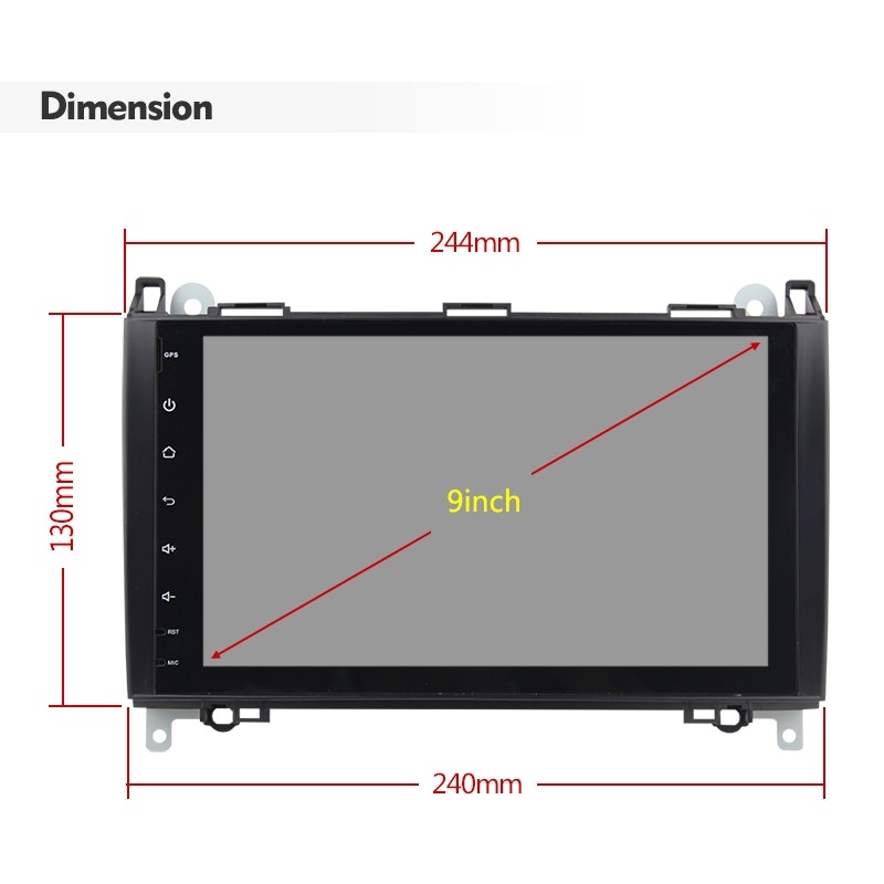 9"android 12.Bilstereo VW CRAFTER ( 2006--- 2016)  Gps 64GB Carplay android auto blåtand rds Dsp