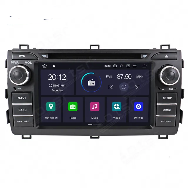 7" android 11. Bilstereo Toyota Auris( 2013---2016) gps wifi carplay android auto blåtand rds  32gb  dvd-spelare