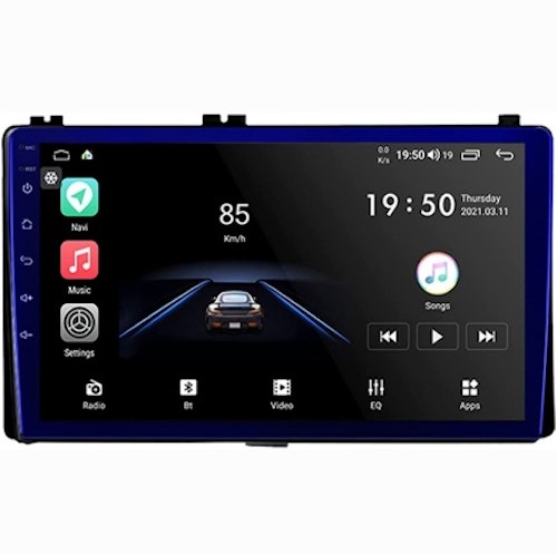 10"android 11 bilstereo Toyota auris  (2017---2021) gps wifi carplay android auto blåtand rds 32gb