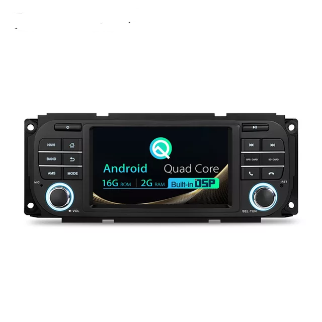 5" android 12 bilstereo Dodge ram caravan  dacota durango  neon viper  pickup ( 2001--2009) gps wifi dsp  16GB Bluetooth rds dvd spelare