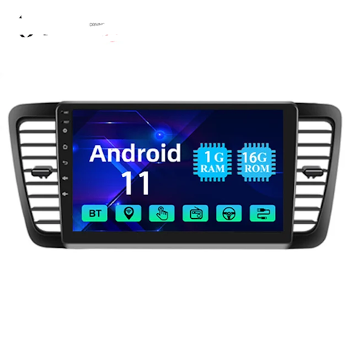 9"android 11. Bilstereo  Subaru Legacy ( 2003-2009) gps wifi carplay android auto blåtand rds 32gb