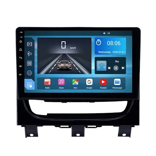 9"android 11, bilstereo FIAT STRADA (2012--2016) gps wifi carplay android auto blåtand rds Dsp RAM:4GB,ROM: 64GB, 4G LTE