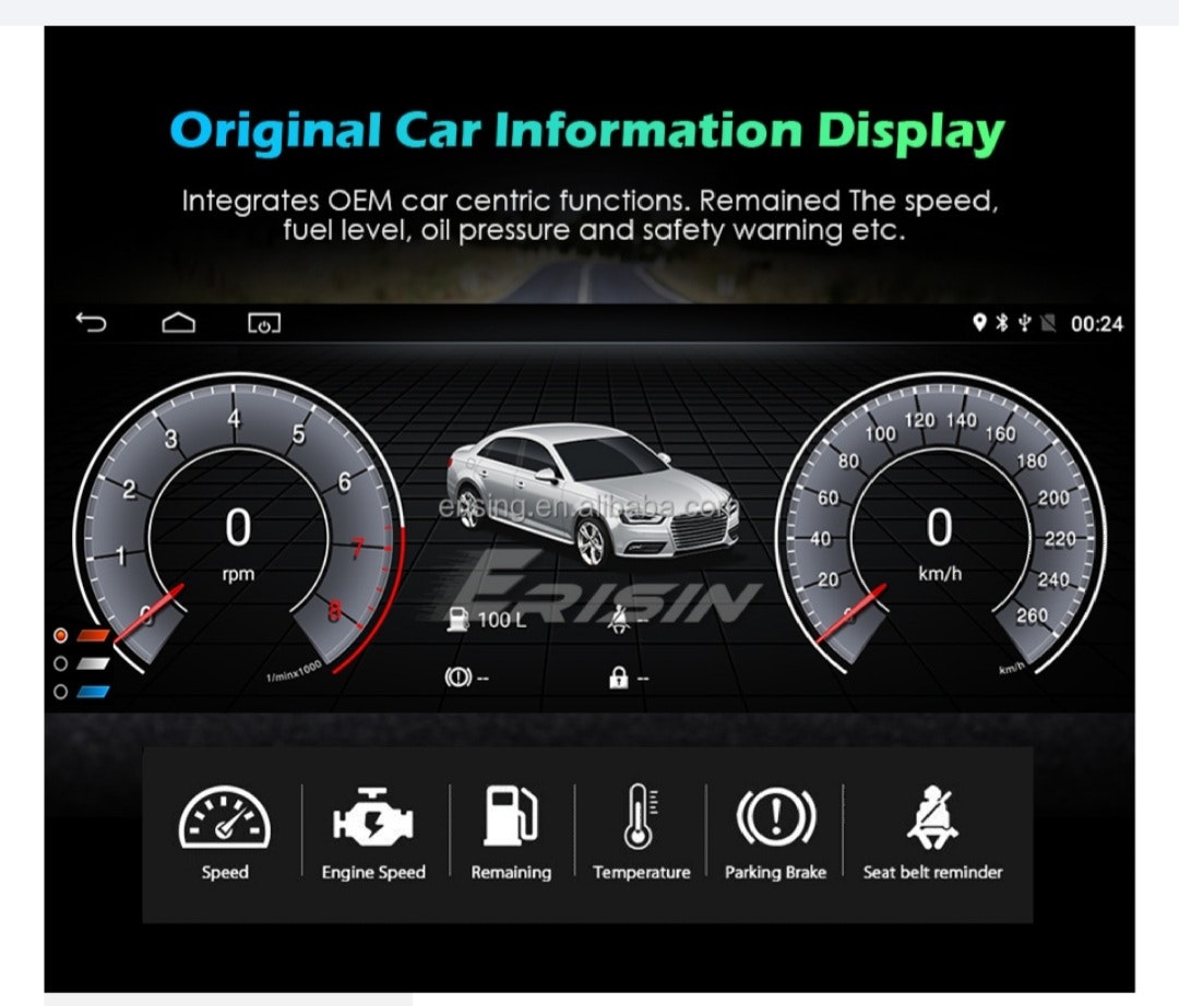 10 25 " android 11,bilstereo  Audi Q5(2009--2016) GPS, wifi, dsp  64GB, blåtand, carplay ( hög konfiguration  bil med gps)