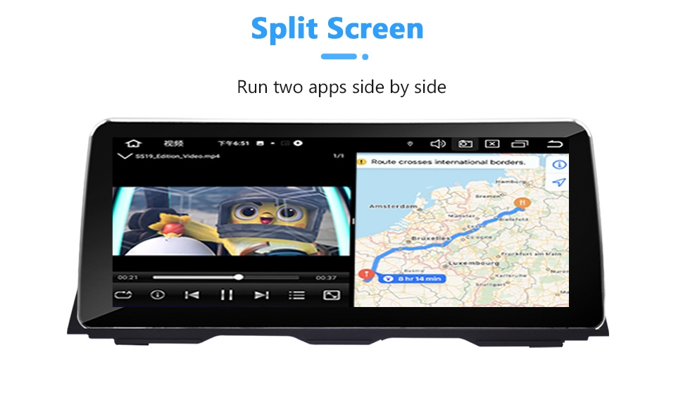 12.3" android 12 bilstereo BMW 5 Series F18  2010---2015    gps carplay android auto blåtand rds Dsp 64GB  4G wifi modul