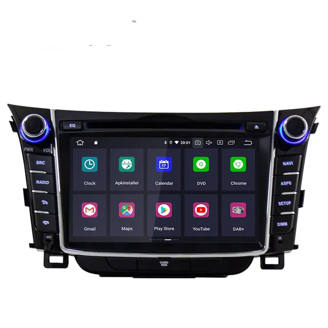 7"android 11 Bilstereo  Hyundai I30 , Elantra GT( 2012---2016) Gps wifi carplay android auto blåtand rds Dsp 64gb