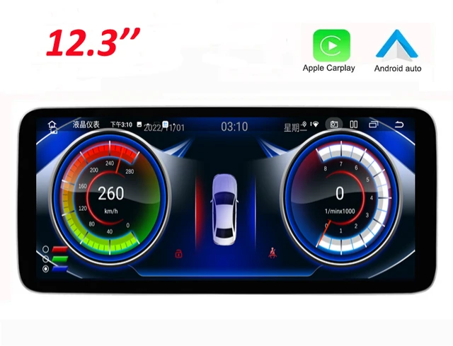 12.3" android 12.Bilstereo Mercedes  A-Class W176  2013---2015 Original NTG 4.5 system, gps  carplay android auto blåtand rds Dsp 64gb 4g WiFi-modul