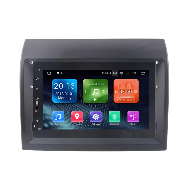 7" android 12.Bilstereo  FIAT DUCATO (2007--2015) Gps wifi carplay android auto blåtand rds 64gb 4G-modul dsp