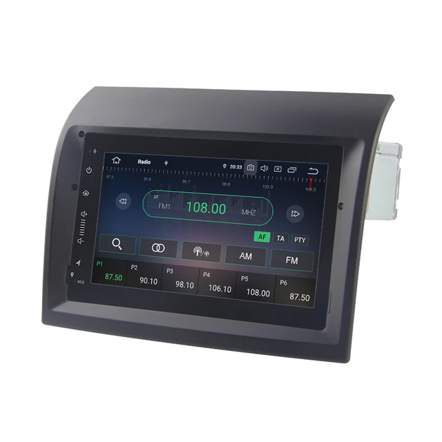 7" android 12.Bilstereo  FIAT DUCATO (2007--2015) Gps wifi carplay android auto blåtand rds 64gb 4G-modul dsp