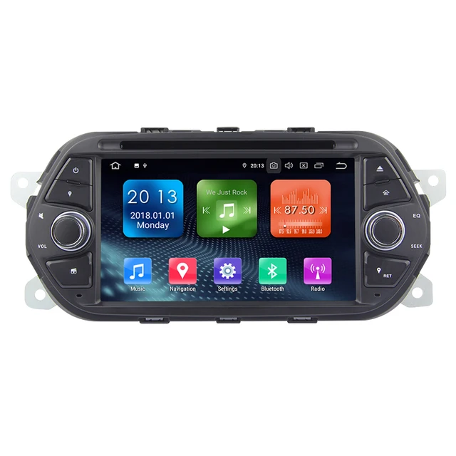 7" android 12. Bilstereo FIat Tipo gps wifi carplay android auto blåtand rds Dsp 64gb dvd spelare