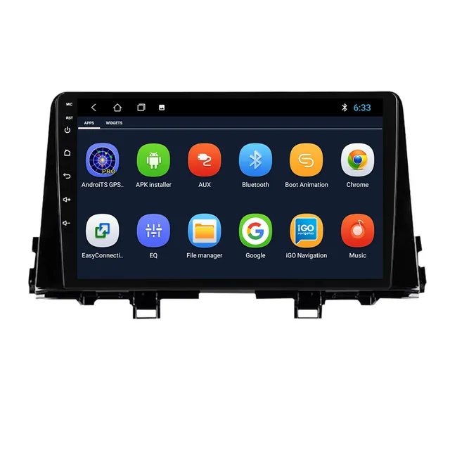 9"android 10 bilstereo  Kia Picanto (2018--2022) gps wifi carplay android auto blåtand rds Dsp 32gb 4G wifi