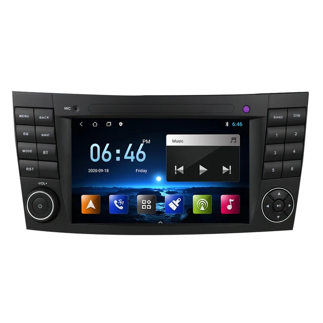 7"android 11 bilstereo  Mercedes Benz E class W211 E200 E300 E350  ( 2002--2008) gps wifi  Bluetooth   carplay android auto radio 32GB