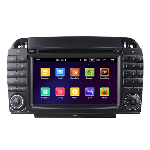 7"android 12 bilstereo Benz S-klass W220 1998-2005(S280/S430/S500/S55) Benz CL-klass W215 1998-2005(CL600 CL55) RAM: 4GB, ROM:64GB gps carplay android auto blåtand rds Dsp 4G modul  dvd spelare