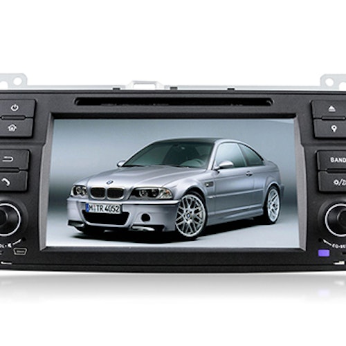 7"android  12 bilstereo  BMW E46/M3 /318i/320i/325i ( 1998---2006) gps carplay android auto blåtand rds Dsp 64gb 4g Wifi dvd spelare