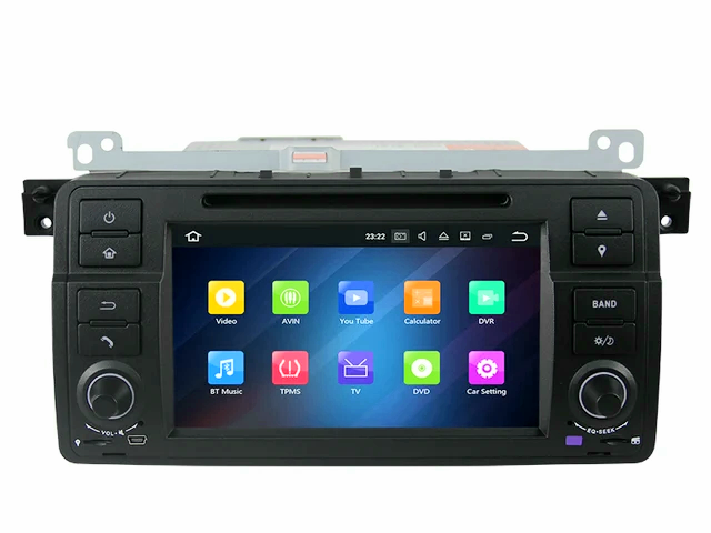 7"android  12 bilstereo  BMW E46/M3 /318i/320i/325i ( 1998---2006) gps carplay android auto blåtand rds Dsp  128gb 4g Wifi dvd spelare