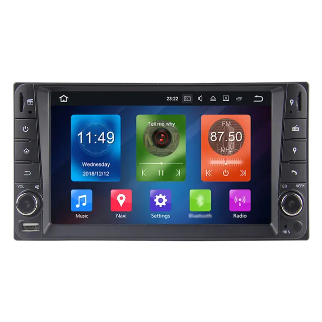 7" android12 bilstereo Toyota corolla(2000---2011) gps wifi carplay android auto blåtand rds Dsp 64gb