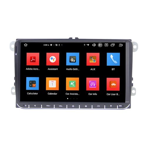 9"android 12 bilstereo  vw Transporter T5/T6  (2014---2019) gps wifi carplay android auto blåtand rds Dsp 32gb