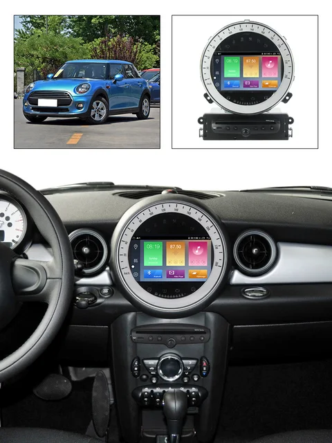 7"android 12 bilstereo  Bmw mini cooper (2006--2013)  GPS ,dvd-spelare  wifi ,Ram:8GB, Rom:128GB, dsp, 4G wifi modul carplay,  android auto