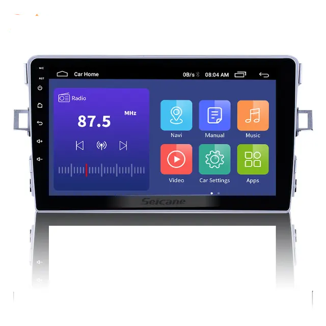 9"android 12 bilstereo  Toyota Verso (2011---2016) gps wifi carplay android auto blåtand rds Dsp 64gb 4G