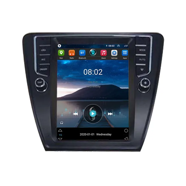 9.7"android 11 bilstereo  Skoda octavia (2016--2018) gps wifi carplay android auto blåtand rds Dsp 32gb 4G