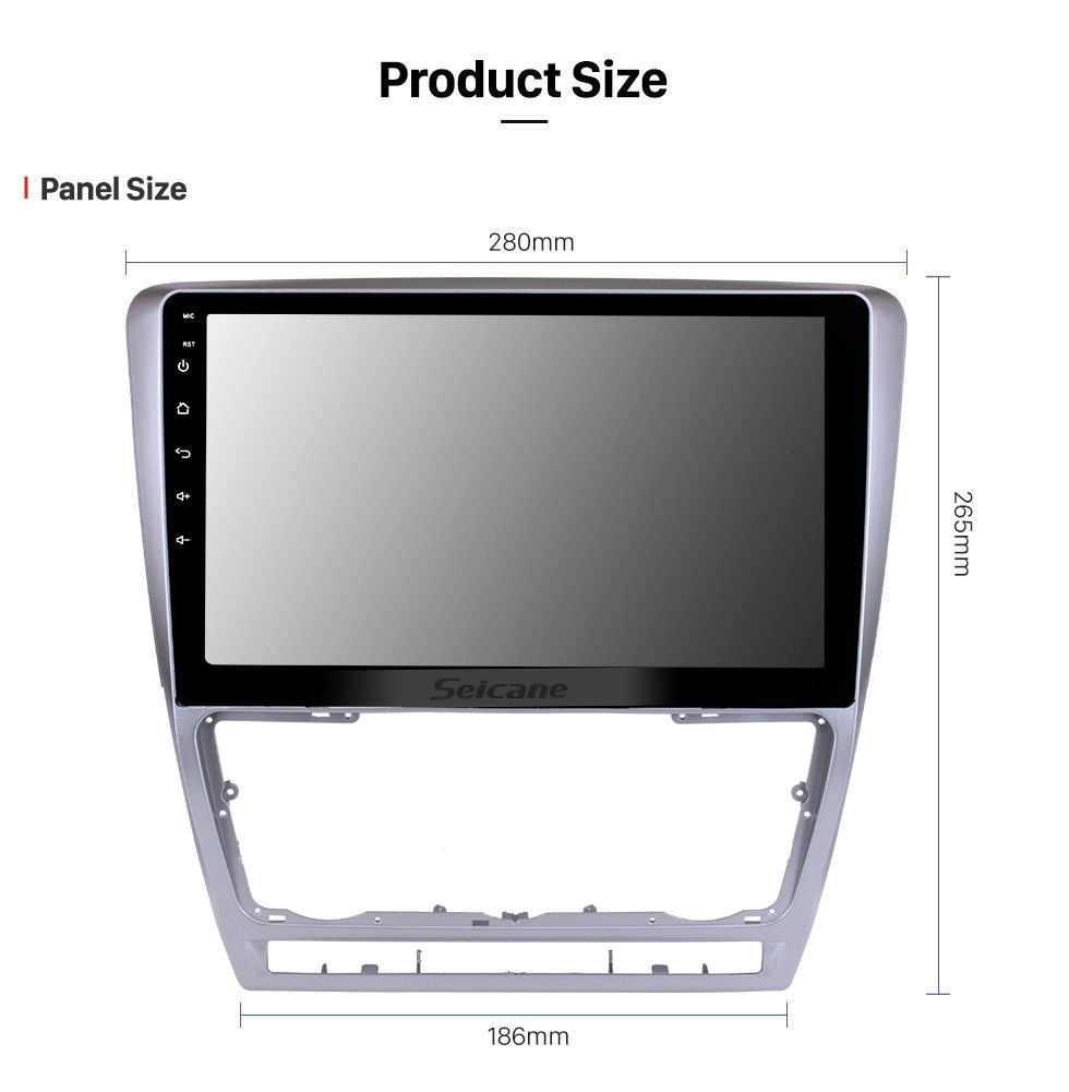 10.1: Android 12.Bilstereo Skoda octavia ( 2007--2014) gps wifi carplay android auto blåtand rds Dsp 64gb  4G-MODUL