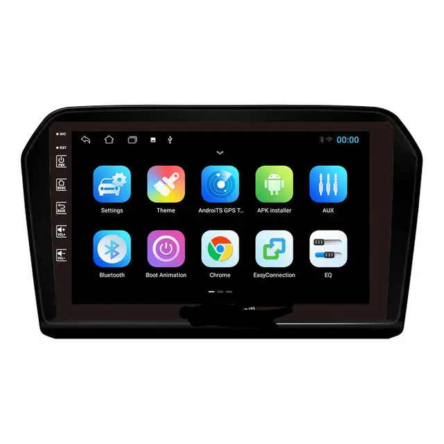 9" android 12 bilstereo  vw jetta (2013--2019) gps carplay android auto blåtand rds Dsp 64gb 4G-MODUL