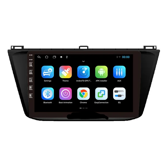 10" android 12 bilstereo vw tiguan (2017--2018) gps wifi carplay android auto blåtand rds Dsp 64gb 4G-MODUL