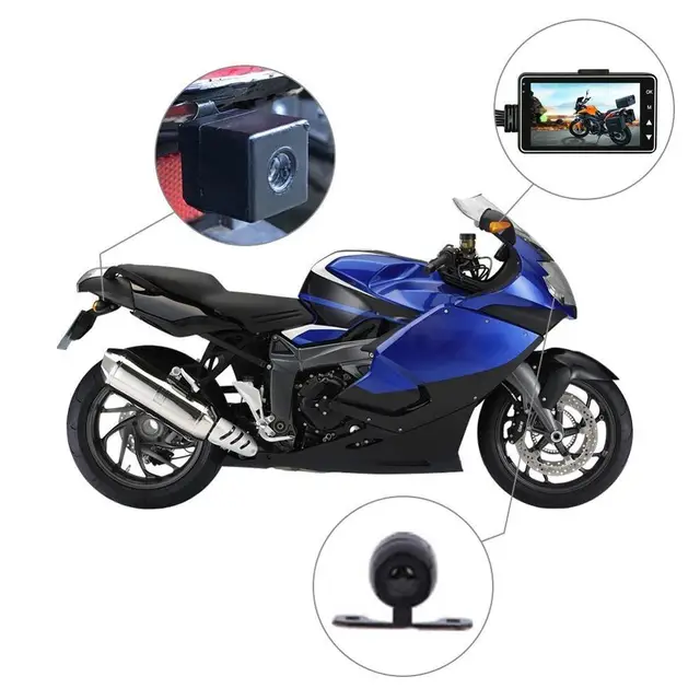 Dubbelkamera  Motorcykel  DVR