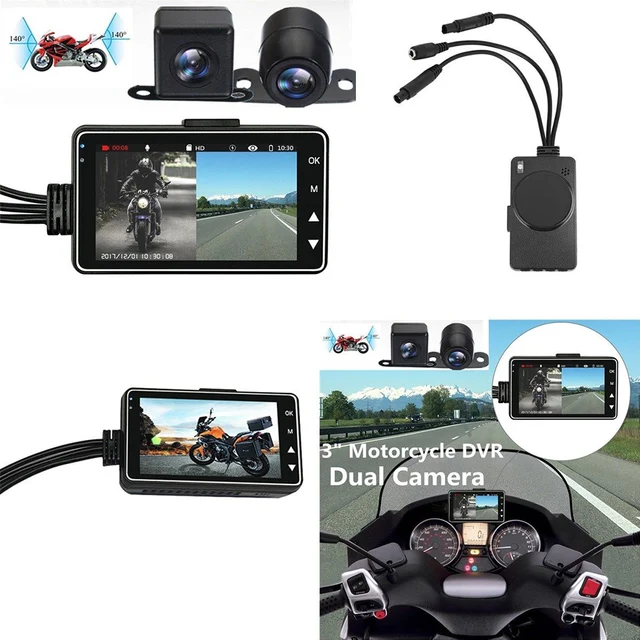 Dubbelkamera  Motorcykel  DVR