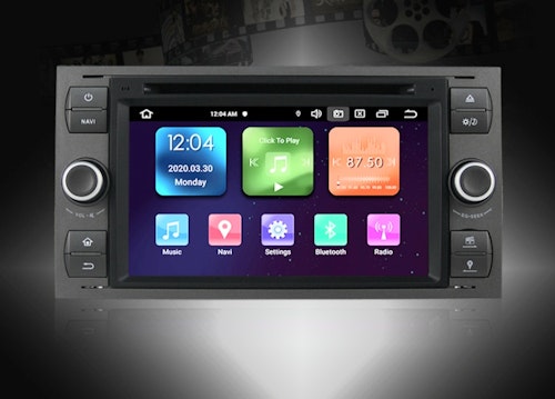 7" android 12. Bilstereo ,dvd-spelare  Ford kuga/Transit/s-max  /Connect/ Fusion/Galaxy/ Fiesta(2005---2011) GPS wifi carplay android auto blåtand rds Dsp  32Gb