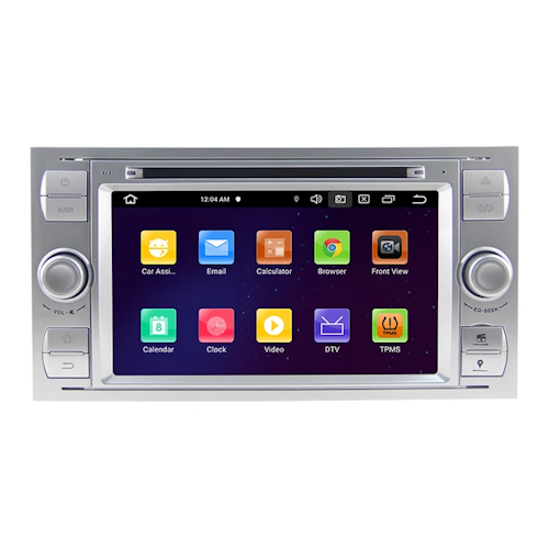7" android 12. Silver Bilstereo ,dvd-spelare  Ford kuga/Transit/s-max  /Connect/ Fusion/Galaxy/ Fiesta(2005---2011) GPS wifi carplay android auto blåtand rds Dsp  32GB