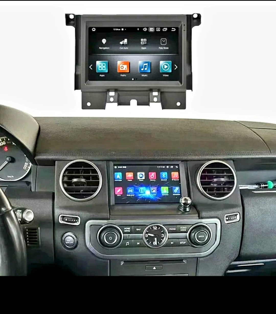 7"android 12 bilstereo  Land Rover Discovery 4 ( 2010--2016) gps wifi carplay android auto blåtand rds Dsp 64gb 4G-MODUL