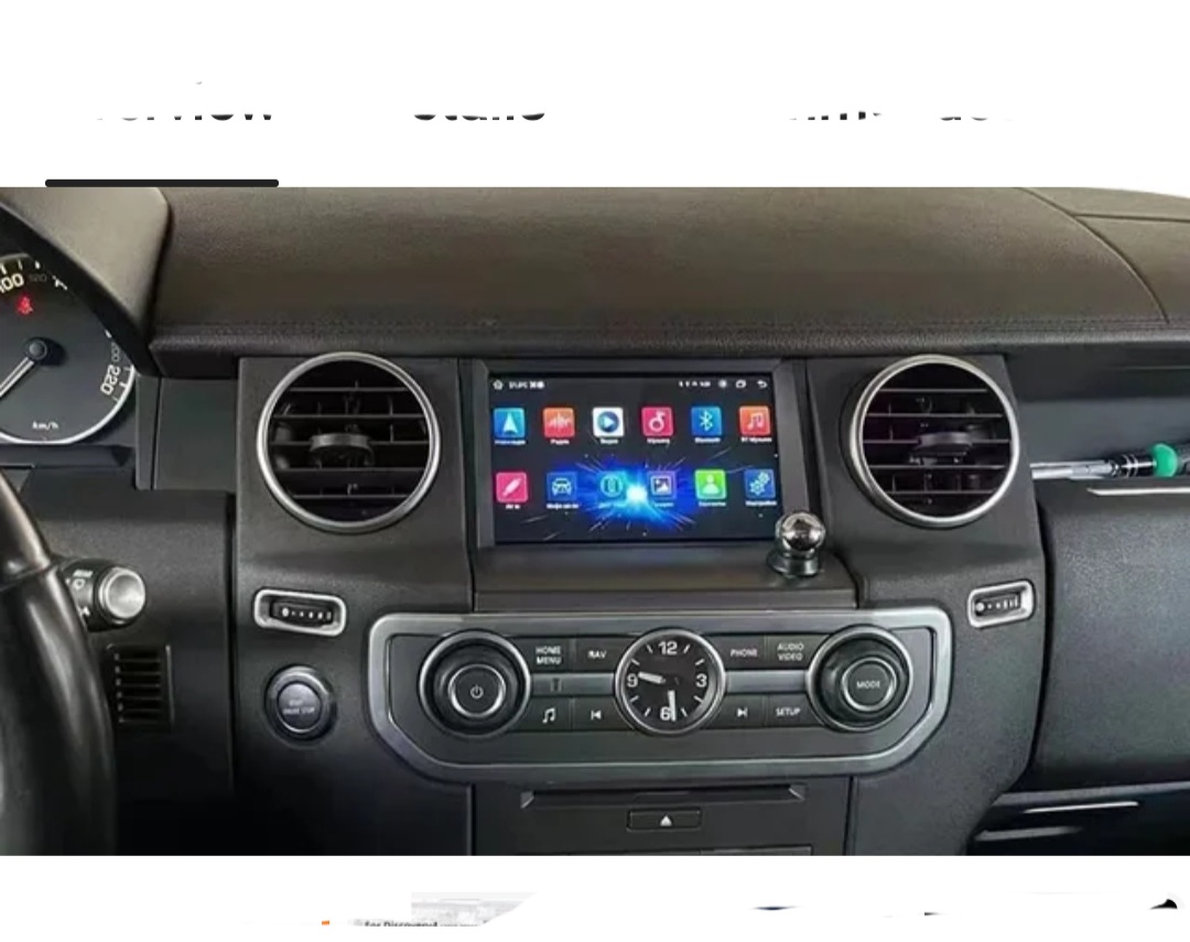 7"android 12 bilstereo  Land Rover Discovery 4 ( 2010--2016) gps wifi carplay android auto blåtand rds Dsp 64gb 4G-MODUL