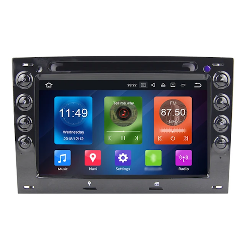 7"android 12 bilstereo Renault Megane 2(2004--2008) gps wifi carplay android auto blåtand rds Dsp 64gb 4g WiFi-modul dvd-spelare