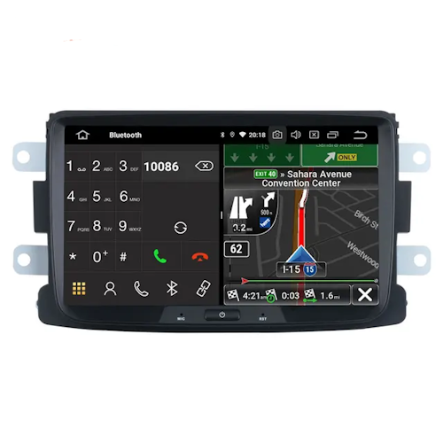 8"android 12 bilstereo Renault Dacia Duster/Sandero/Logan/Dokker/Lodgy ( 2012--2017) GPS wifi carplay android auto blåtand rds Dsp  64GB, 4g WiFi-modul