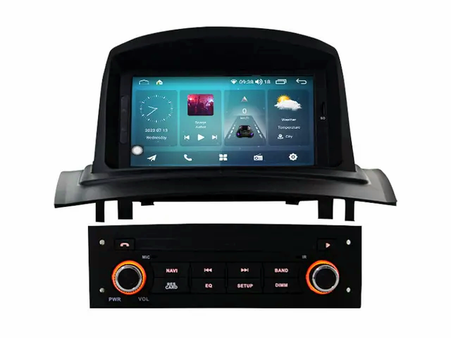 7"android 12 Renault megane 2 (2002--2008) gps wifi carplay android auto blåtand rds Dsp 64gb 4G SIM dvd-spelare