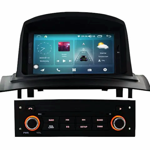 7"android 12 Renault megane 2 (2002--2008) gps wifi carplay android auto blåtand rds Dsp 64gb 4G SIM dvd-spelare