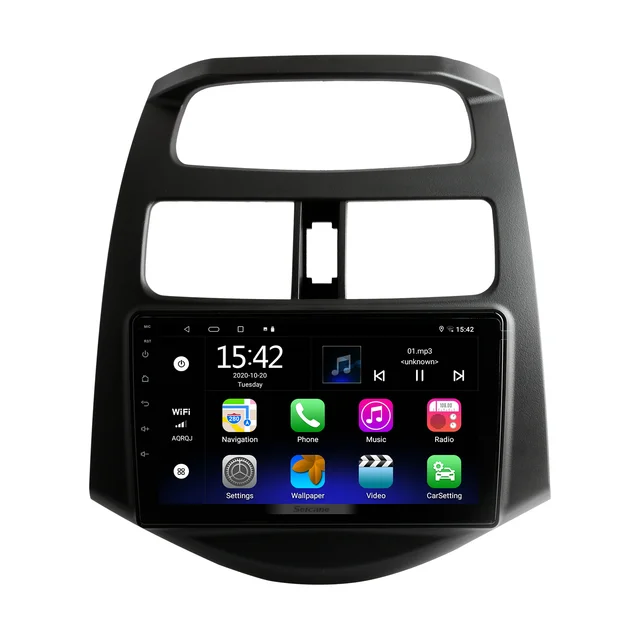 9"android 11 bilstereo Chevrolet Matiz (2011---2014) gps wifi carplay android auto blåtand rds Dsp 32gb 4G SIM