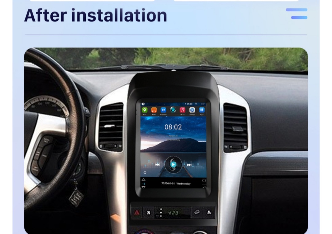 9.7"android 11 bilstereo Chevrolet captiva(2006--2012) gps wifi carplay android auto blåtand rds Dsp 32gb 4G SIM