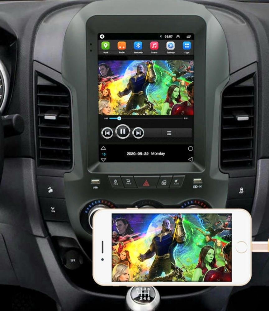 9.7"android 11 bilstereo Ford Range F250 (2011--2016) gps wifi carplay android auto blåtand rds Dsp 32gb