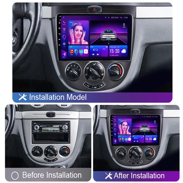 9"android 12 bilstereo  Chevrolet  lacetti( 2004--2013) gps wifi carplay android auto blåtand rds Dsp 64gb 4GSIM