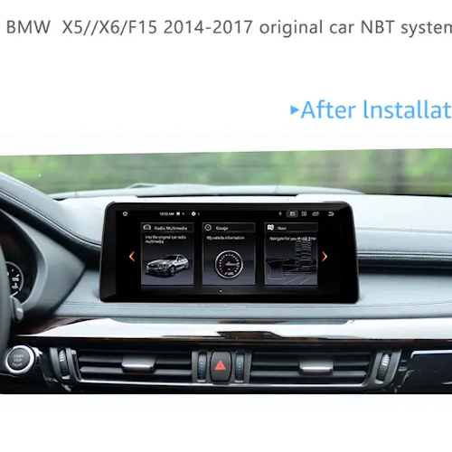 12.3"android12, bilstereo BMW x5/x6/F15 NBT system (2014---2017) gps wifi carplay android auto blåtand rds Dsp 64gb 4GSIM