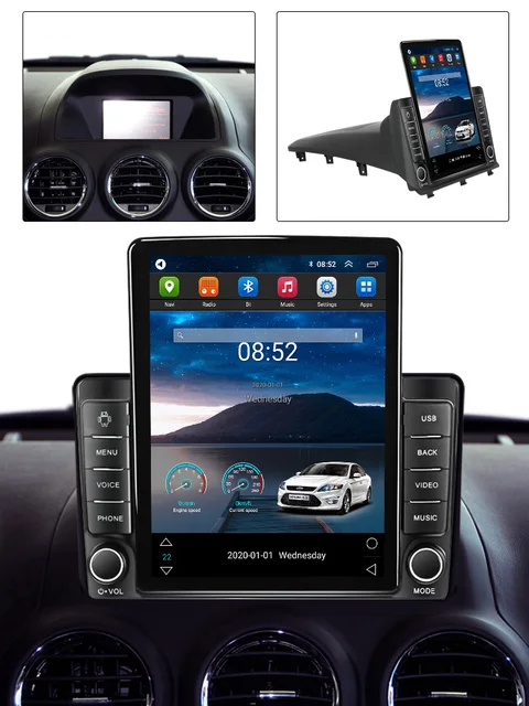 9.7" Android 12. Bilstereo Opel Antara (2006-2017) gps wifi carplay android auto blåtand rds Dsp 64gb 4GSIM